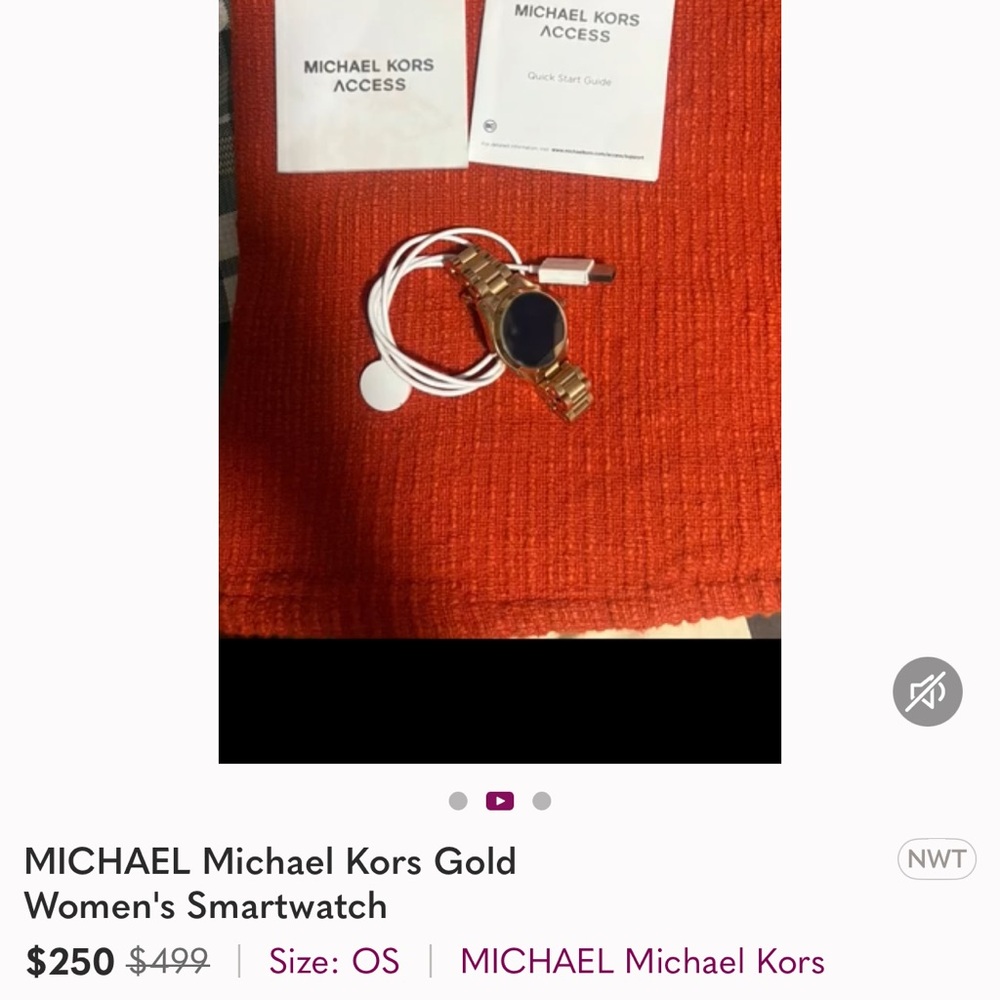 Michael Kors Gold Women's Smartwatch
